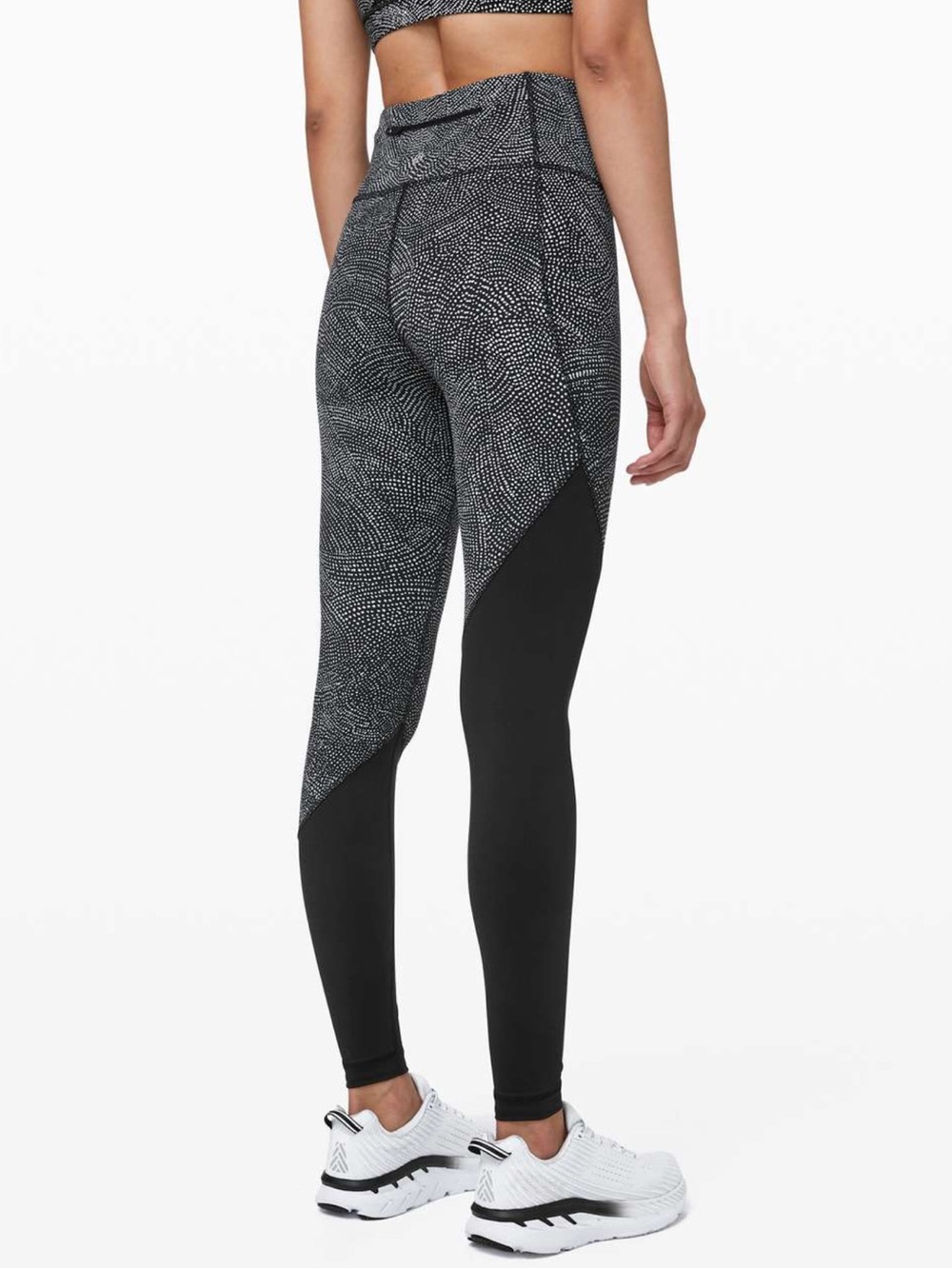 lululemon athletica Black and Gray Patterned High-Waist Jeggings
